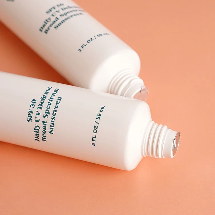 D30mm White Five-layer HDPE Cosmetic Tube Can Be Added to Biodegradable Green PE Material Lotion Cream Container With Screw Cap