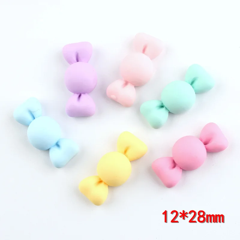 DIY Colorful Resin Sweet Candy Flatback Cabochons Miniature Food For Hair Bow