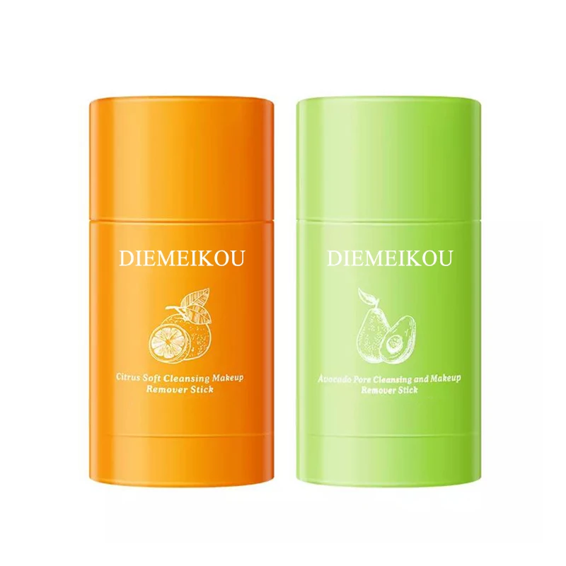Private Label Cleansing balm Orange Avocado Natural Organic makrup Facial Cleansing Makeup Remover Stick