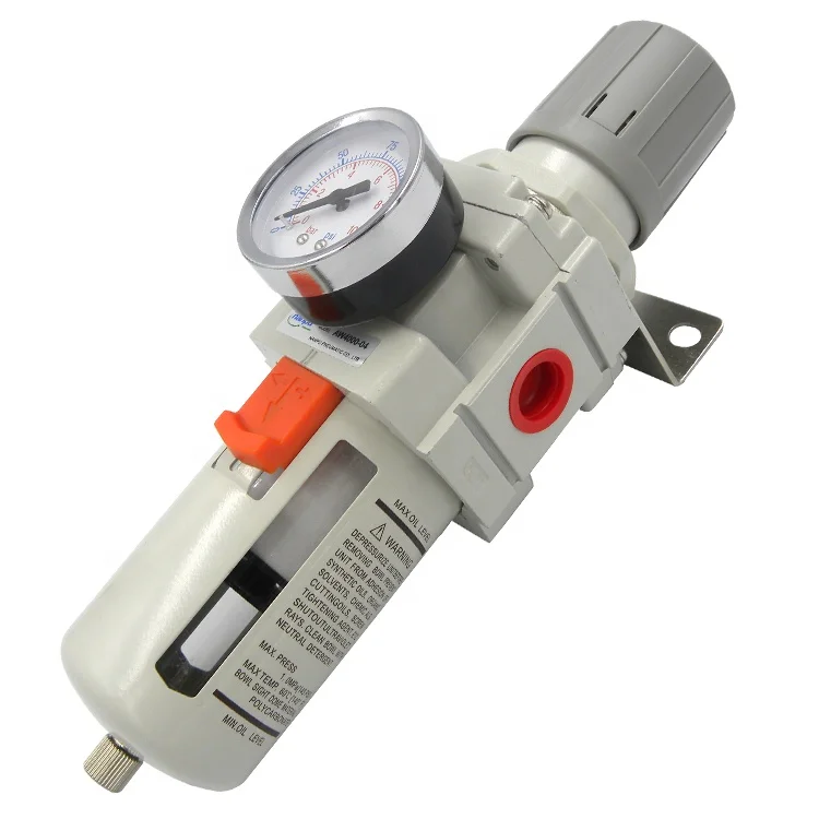 SMC Type Air Filter Regulator AW4000-04 G/NPT1/2 With Cover Manual Drain With Air Pressure Gauge