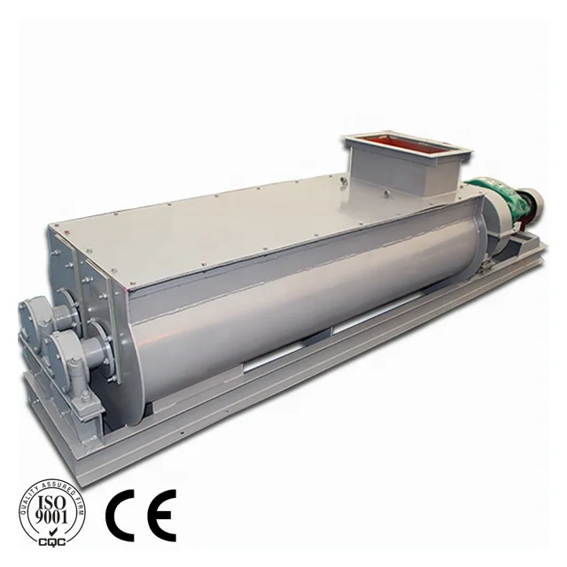 Twin Shaft Mixer High Speed Design for Organic Fertilizer Coal Horizontal Clay Humidification