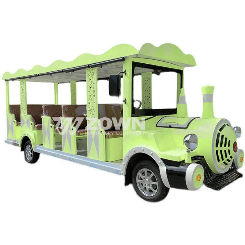 Classic Small Train Series Scenic Spots Amusement Park Bus Playground Bus Electric Shuttle Tourist Sightseeing City School Bus