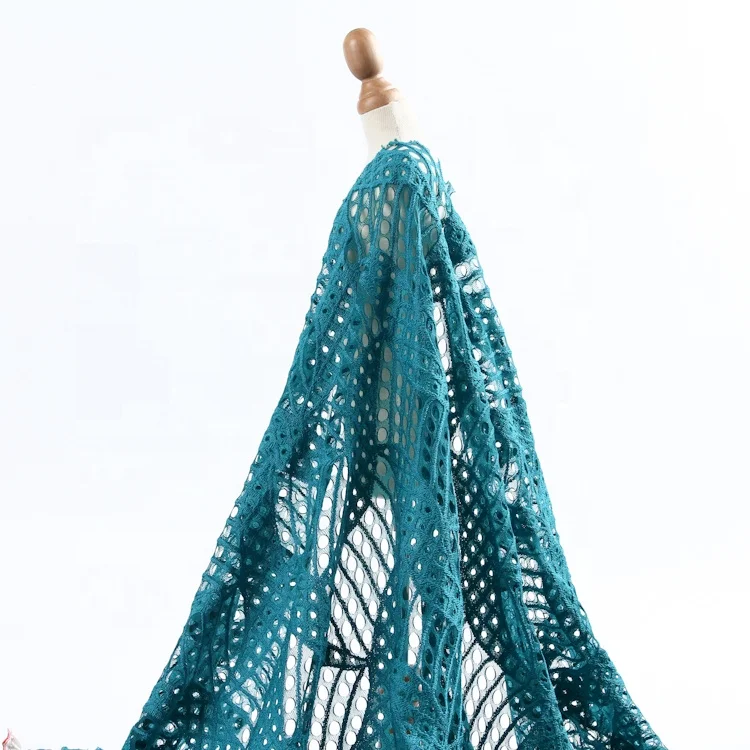 
2021 march expo recycle top ranking voile swiss cotton crochet lace fabric machine for wedding dress 