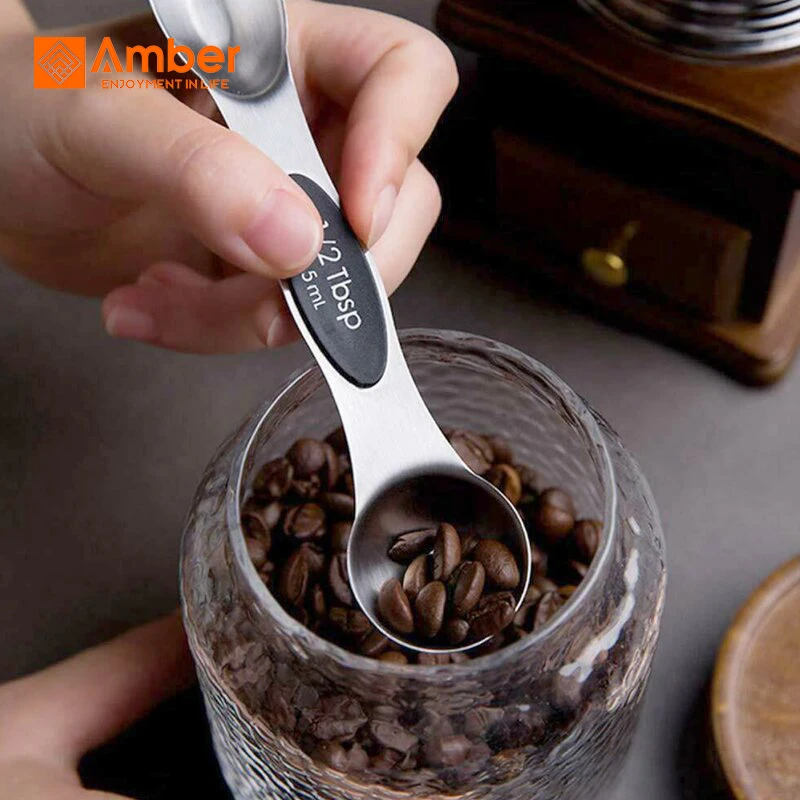 Eco-Friendly Multi-Function 8 Pcs Stainless Measuring Spice Spoons Set