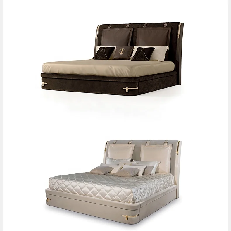 Donsun  adjustable electric luxury synthetic leather master room mid century modern round platform bed