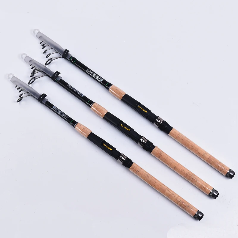 2.1/2.4/2.7M Telescopic Fishing Rod Carbon Fiber Multi-Sectional Long Casting Far Shot Distance Throwing Feeder Carp Surf