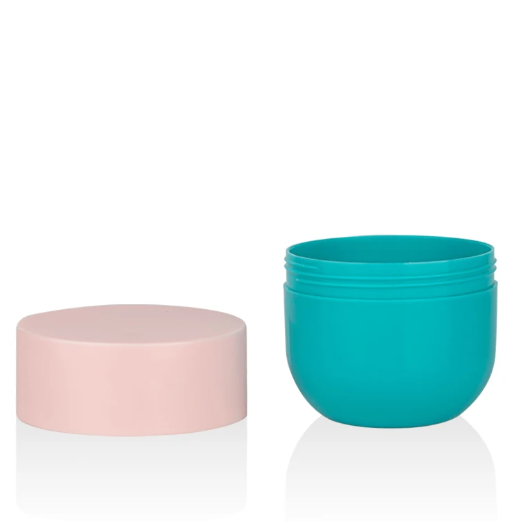 150ml 200ml 300ml 500ml PP custom body butter jars plastic cosmetic skincare cream jar for skin care plastic jar for scrub