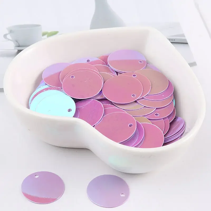 Wedding Decoration Multiple Colorful PET PVC round glitter loose Flat sequins for crafts free sample