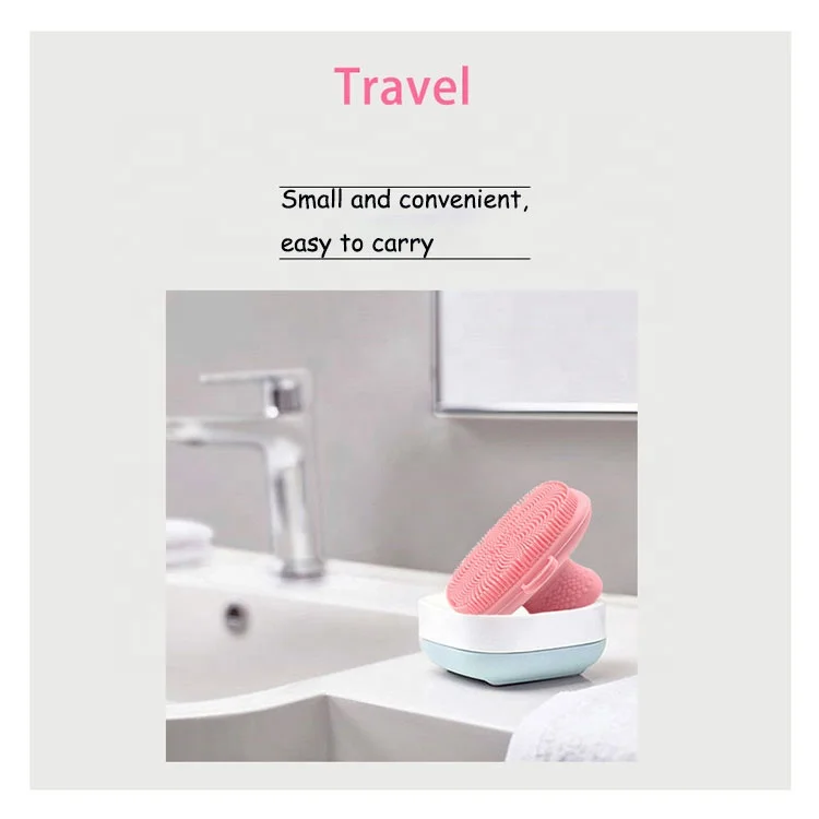 Hot Selling High Quality Soft Food Grade Silicone Face Brush Petal Texture Small And Convenient Face Brush