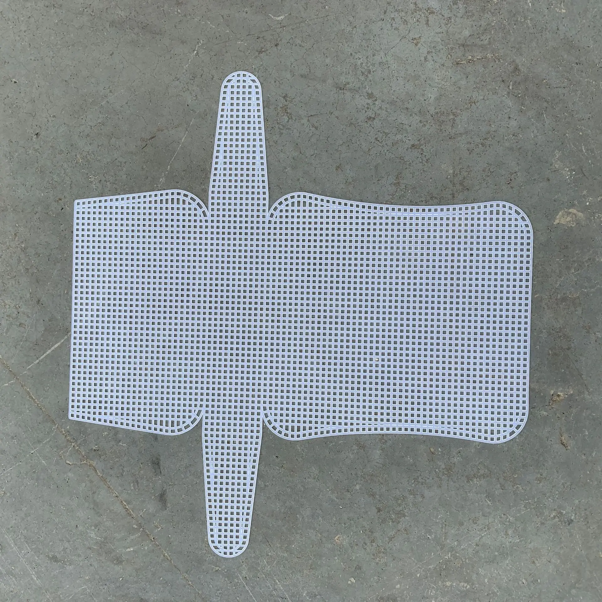 Wholesale DIY hand-woven plastic mesh crochet bag mesh coral velvet yarn bag