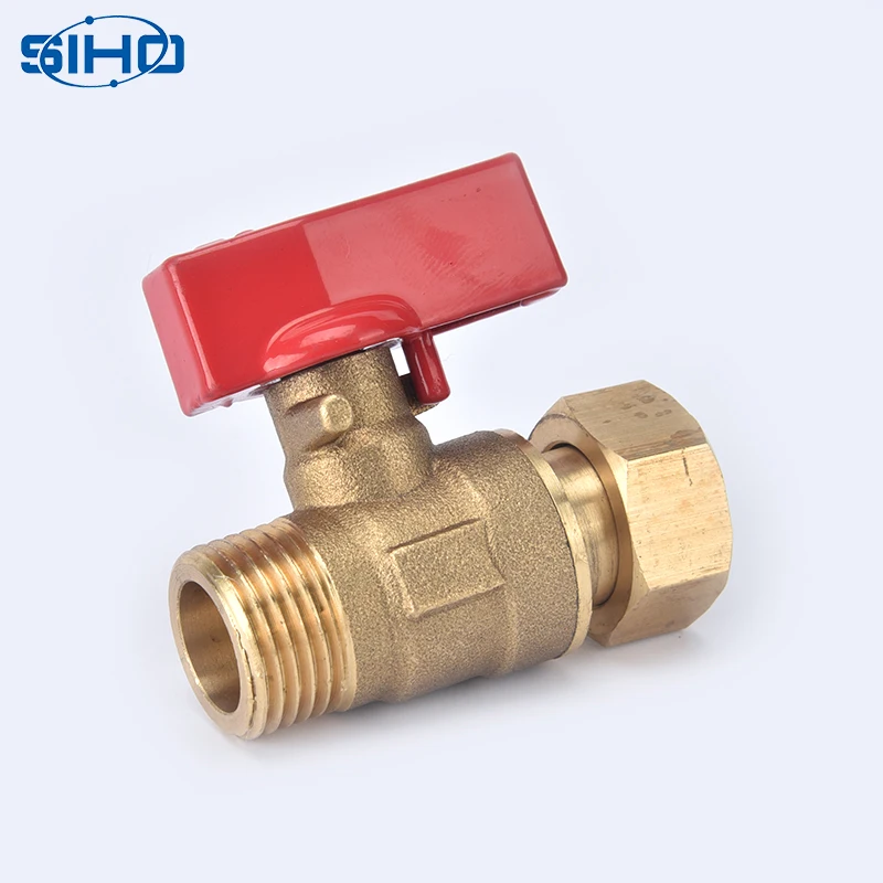 1/2 inch good quality brass ball valve with connector