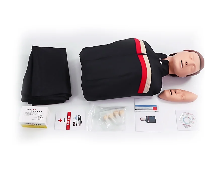 Cheap Factory Medical Science CPR Training Manikin Half Body CPR manikin for Medical School Plastic First Aid Manikin