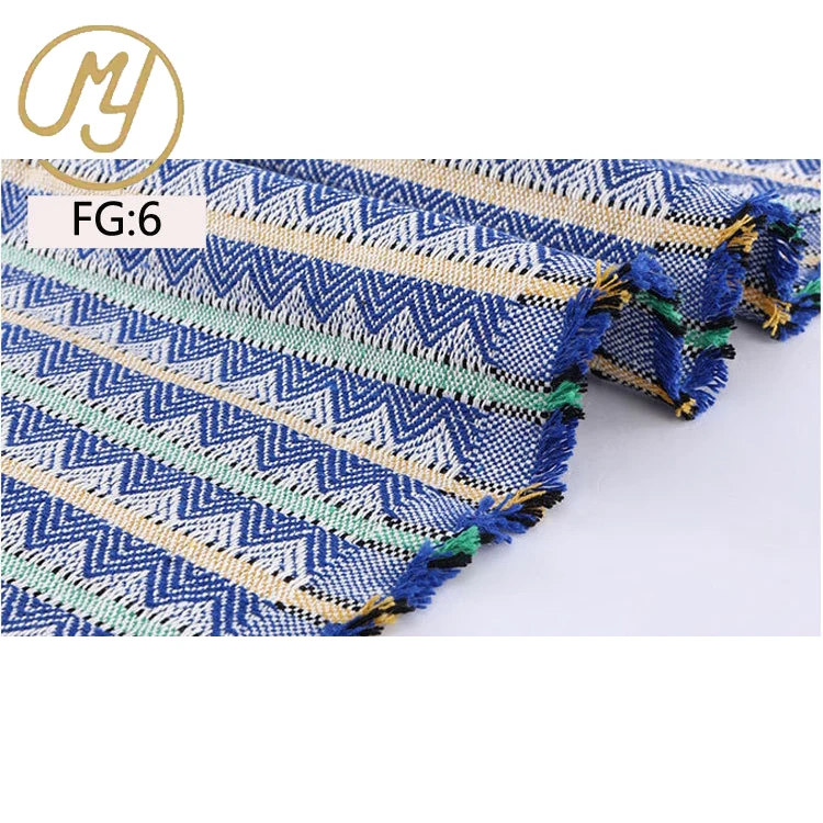 Wholesale Breathable Wicking Organic Yarn-dyed Thick Blend Cotton Linen Fabric Roll