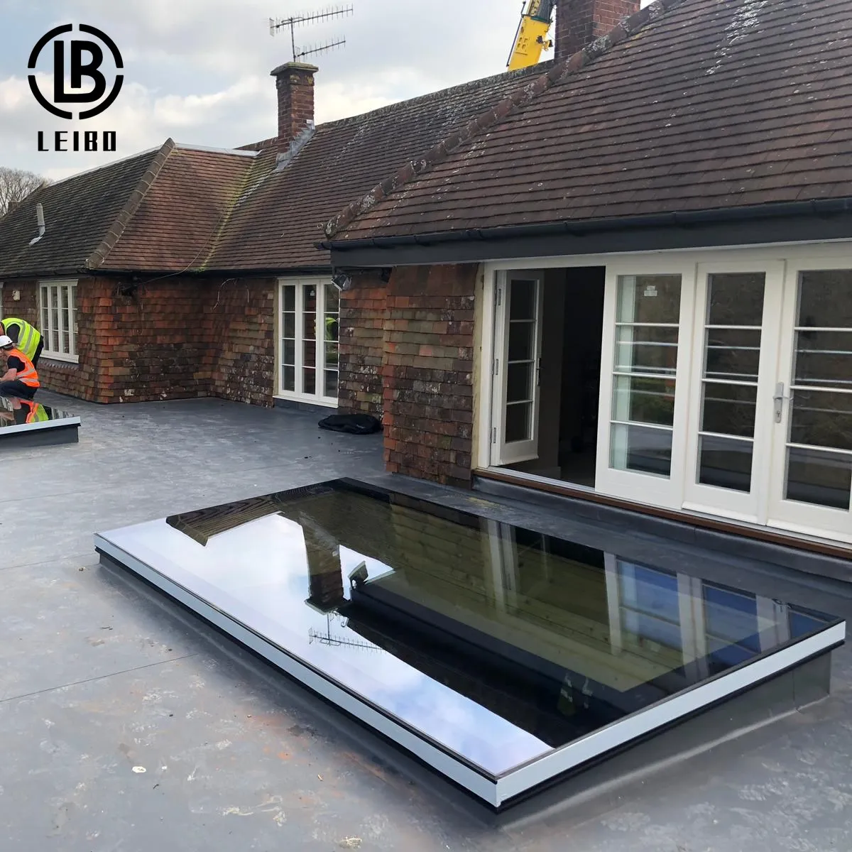 Aluminum Profile Smart Switch Roof Windows Large Scale Electric Motorized Opening Sliding Skylight