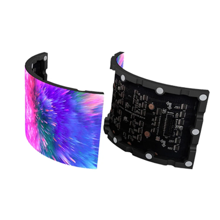 led flexible screen customization, p3 indoor full color display, cylindrical screen square column screen