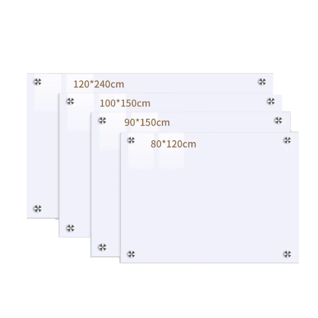 Магнитная ультрабелая стеклянная доска, подвесная Стеклянная Доска для письма, Детская обучающая доска