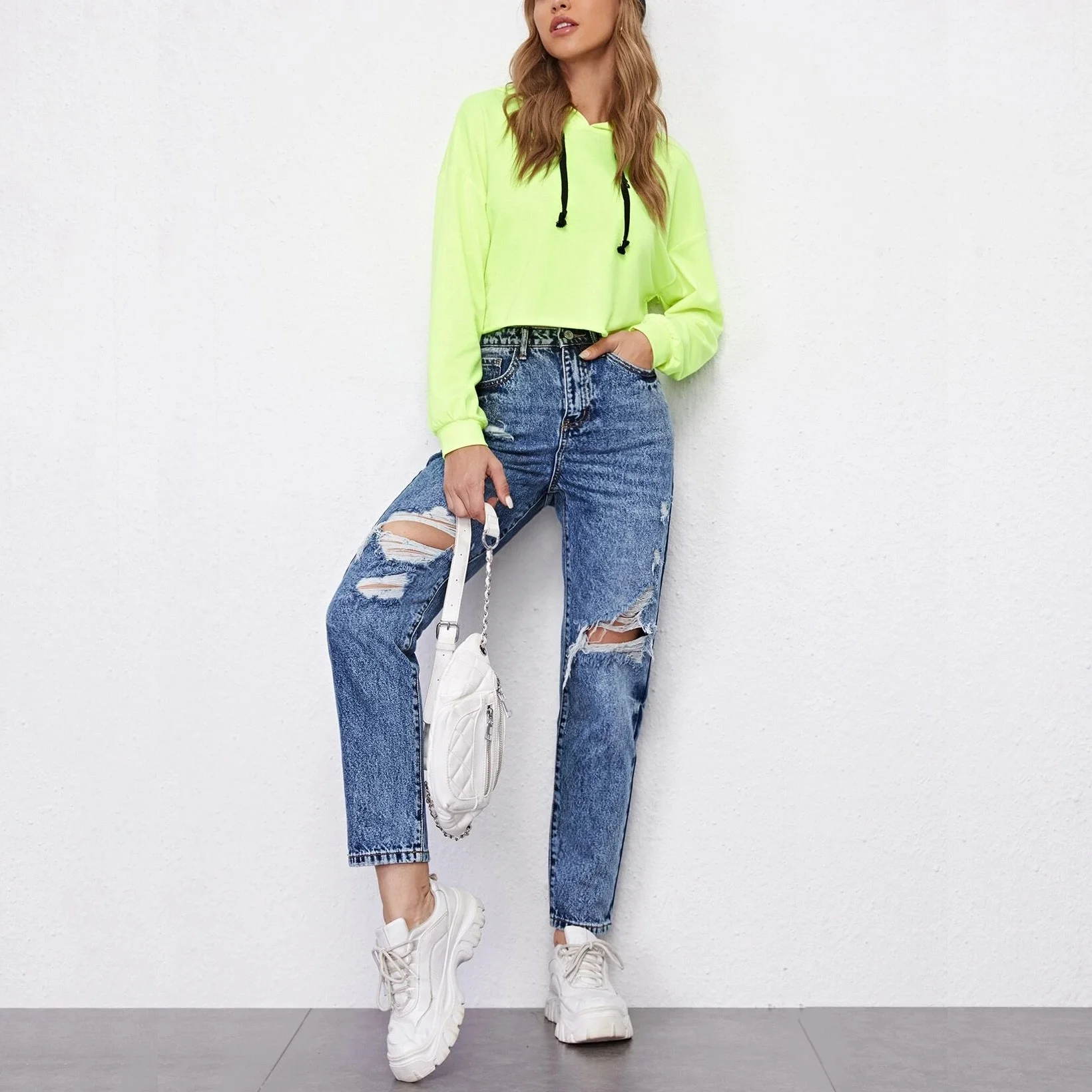
SKYKINGDOM OEM design woman jean pant casual wear women summer jeans wide legged jeans women 