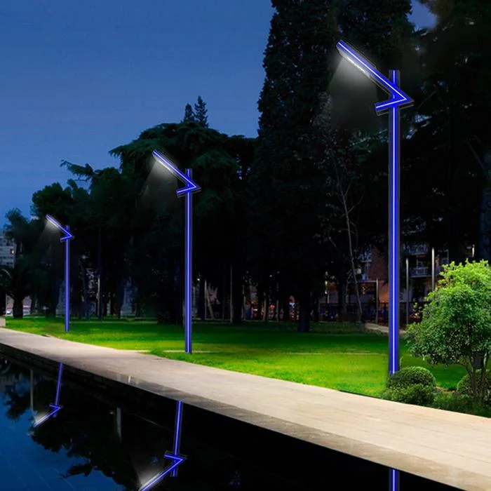 Outdoor modern nordic vintage 2.5m 3m 4m 5m decorative aluminum street garden led lamp post lights