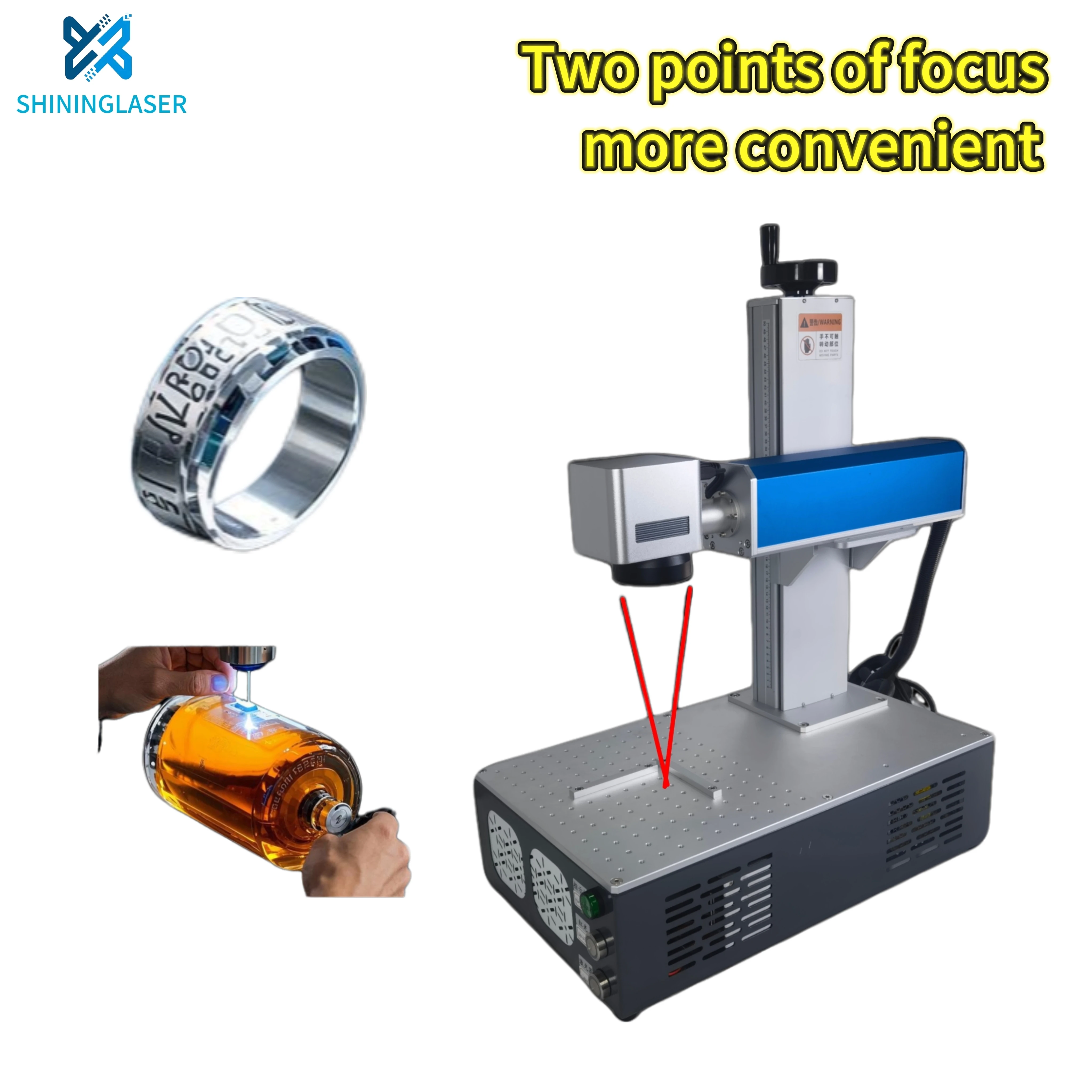 Fast Speed 3w Laser Marking Machine With JPT air Cooling 2D/25D/3D Laser Equipment for Glass Arylic