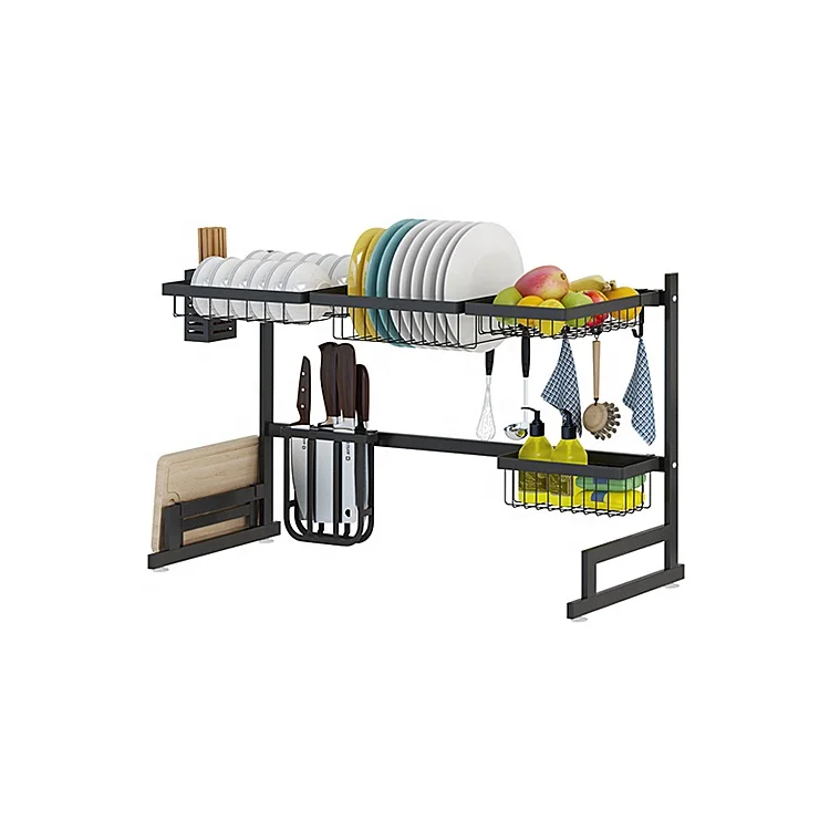 65 см 2 слоя стеллаж для хранения кухонный шкаф со сушилкой для посуды над раковиной из нержавеющей стали U Форма раковины дренажная стойка