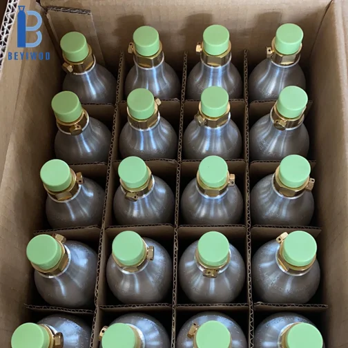 sparkling water co2 60l gas cylinder 0.6l co2 aluminum soda cylinder bubbling co2 tank cylinder