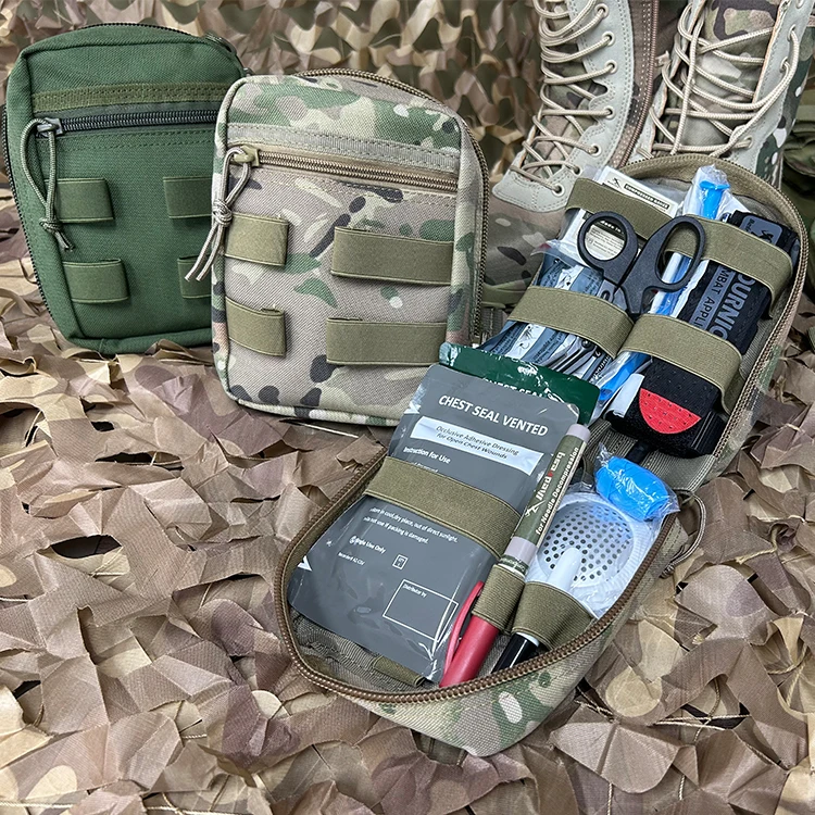 Medresq pneumpthorax needle ifak vented chest seal wholesale portable ifak molle utility bag pouch botiquin tactico ifak