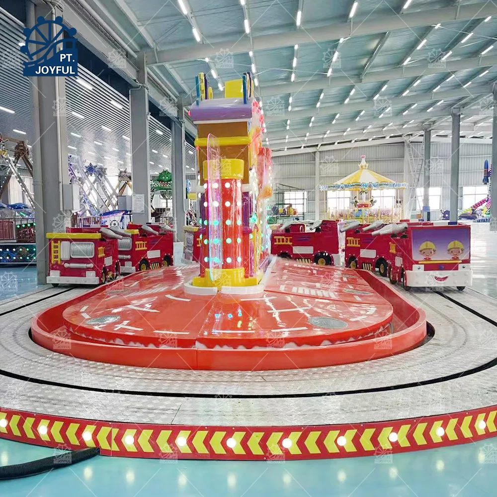 Kids Amusement Ride Fire Truck Mini Shuttle Convoy Train Ride For Sale