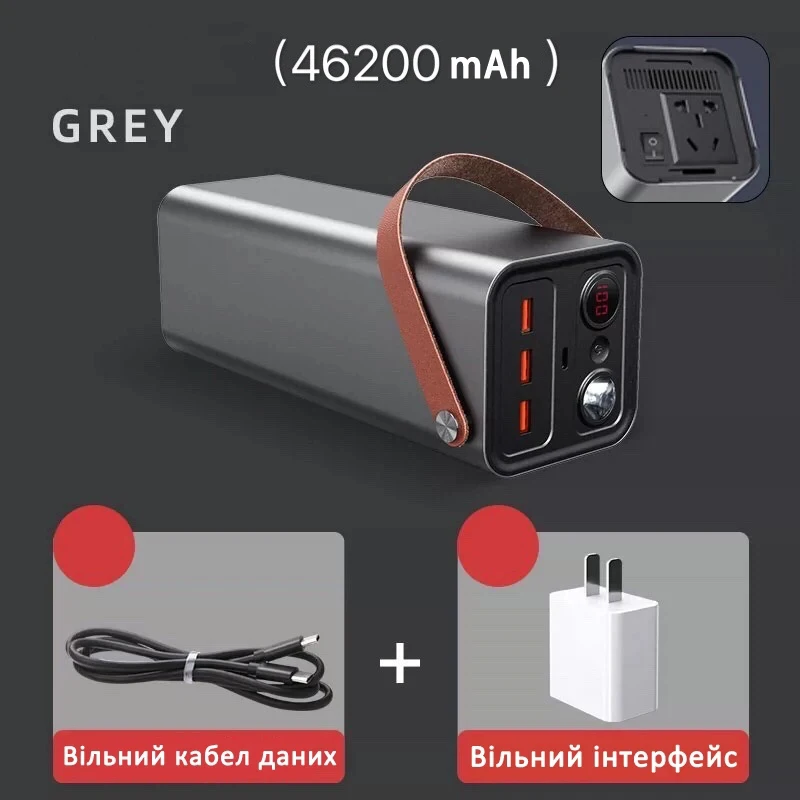 L40 220V AC150W portable power station 155WH solar generator battery energy storage power outdoor camping UAV camera emergency