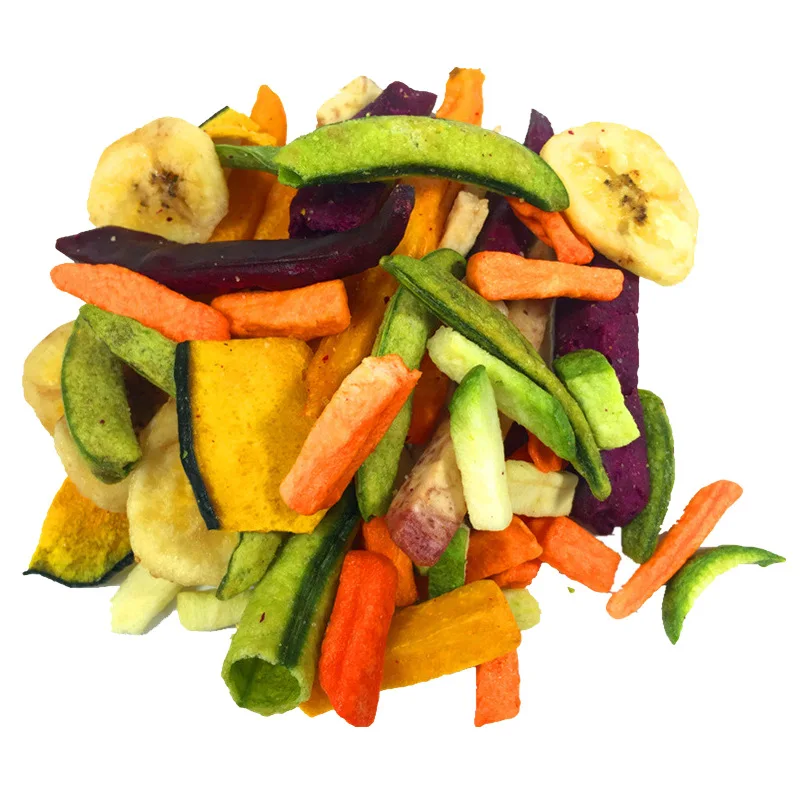 F15 healthy fruit vegetable snacks dried Okra Carrot Mushroom Purple Sweet Potato Green Bean OnionTaro Radish