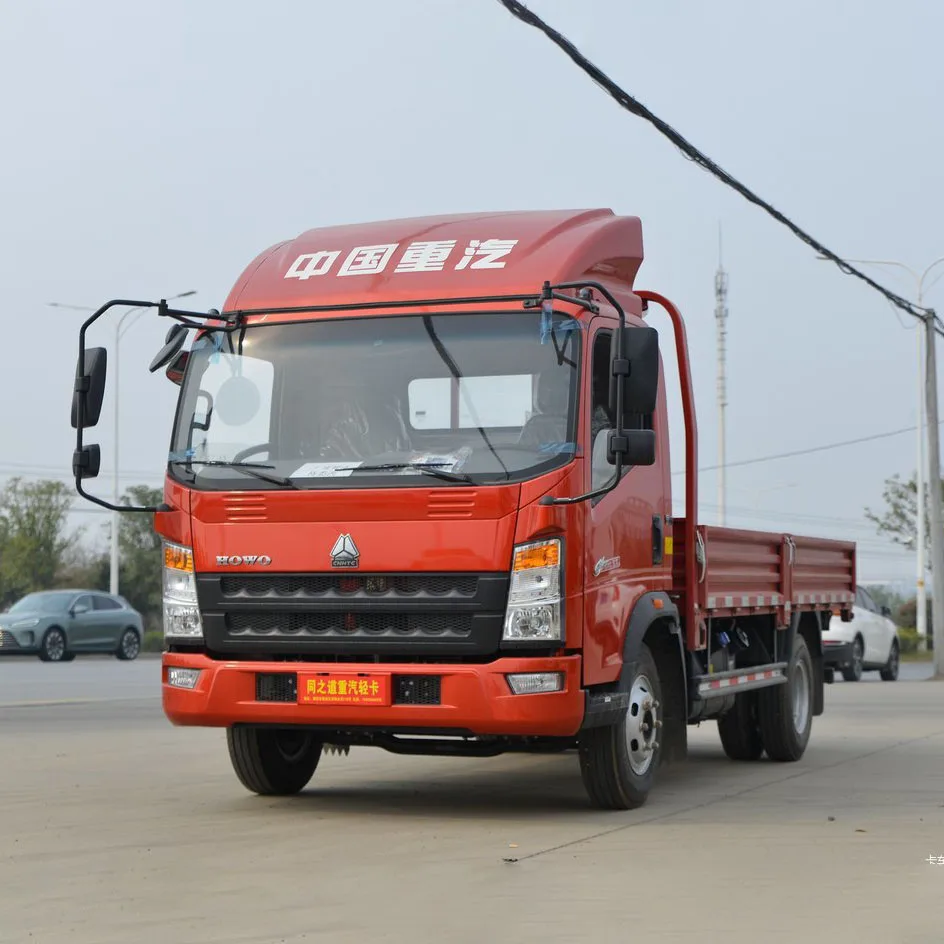 Howo 3T 5T 6T  4x2  food transport small mini Van cargo truck price