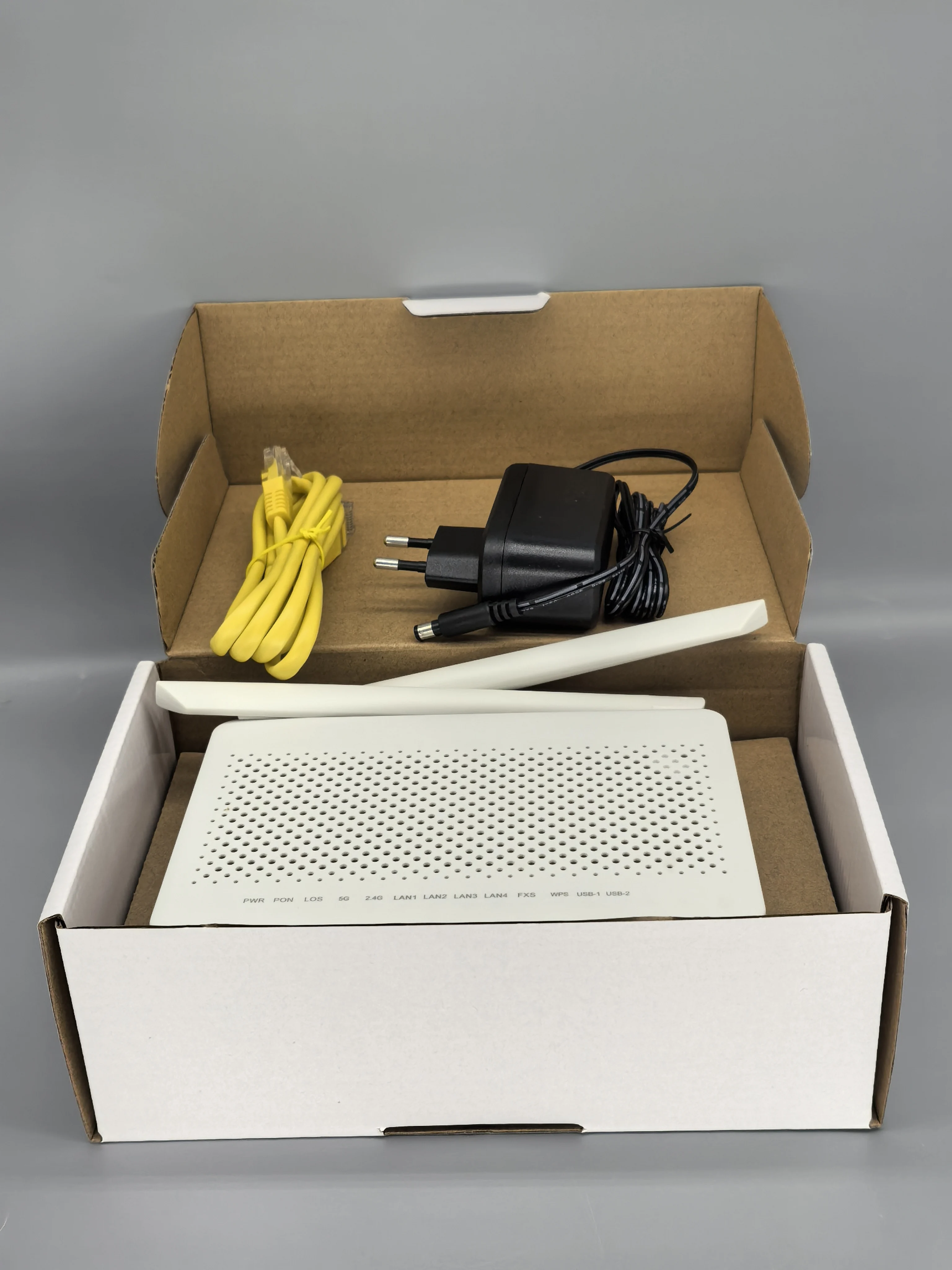 New AX3000 wifi6 ont 4GE+1FXS+2USB  ftth onu gpon fiber router similar to F6600P Mesh  Wifi 6 ont gpon