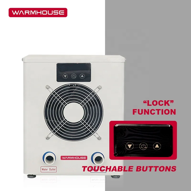WarmHouse Wholesale Metal Swimming Pool Heat Pump 60Hz 50Hz R32 R410A Mini Small Pool Heater