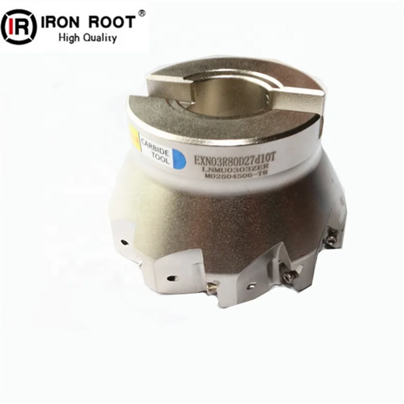 CNC Lathe Milling Tools Indexable Face  Milling Cutter Holder EXN03R Series For LNMU03 Tungsten Carbide Insert