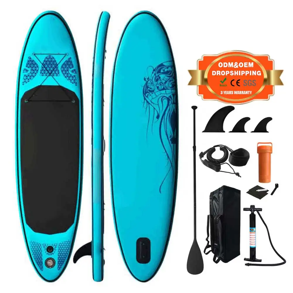 wholesale popular Design sup inflatable paddle board standup surfboard water play board