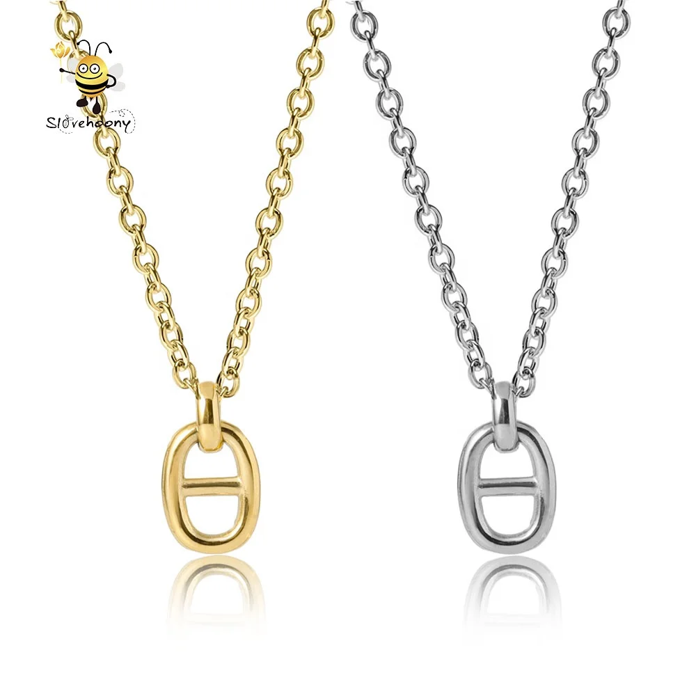 Ожерелье Slovehoony из стерлингового серебра 925 пробы с подвесками якоря, Лидер продаж, японский и корейский стиль для женщин и мужчин, ювелирные изделия, оптовая продажа с завода