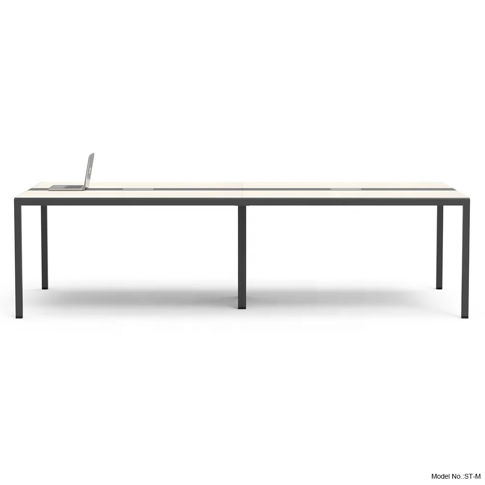Modular office commercial furniture stand desk table meeting conference desk table metal frame steel leg desk for meeting room
