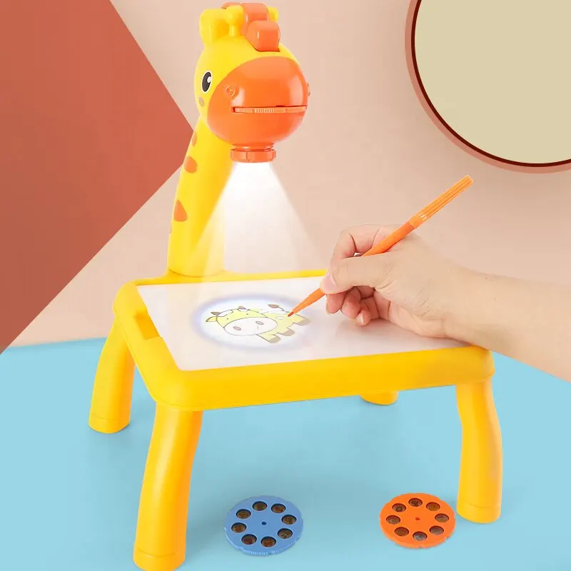 Jumon Cartoon Lcd Drawing Board Table Pad Painting Writing Tablet Typing Board Zeichenbr Sketch Projector Kids Art Drawing