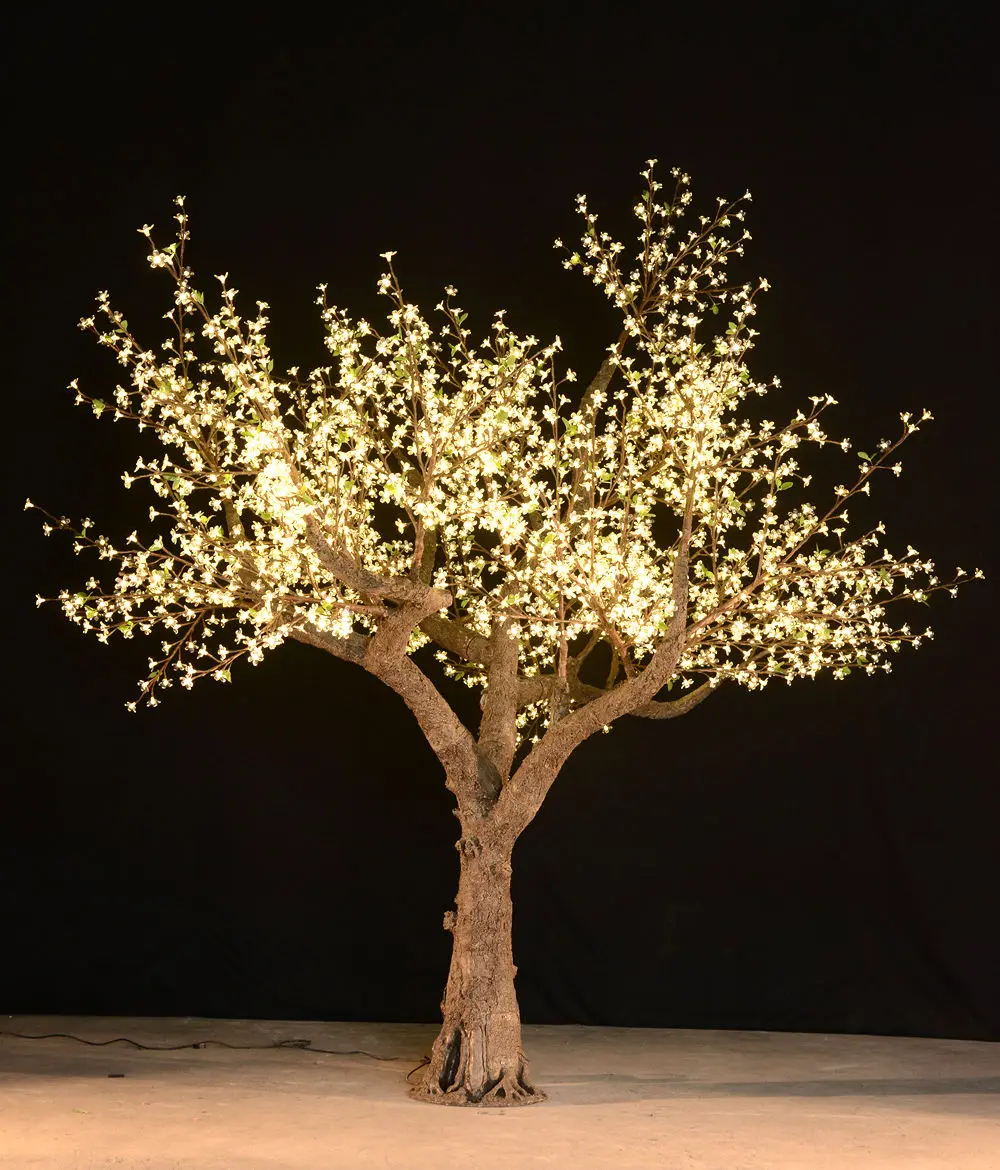 
Wholesale outdoor decoration lighting white artificial giant christmas tree 