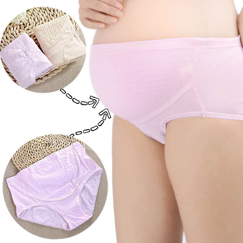 
Women High Waist Maternity Cradle Briefs Postpartum Pregnancy Cotton Panties Pregnant Underwear 