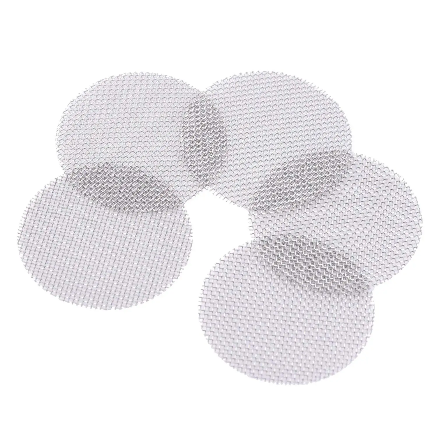 ss 304 round shape 14.8mm 3inch stainless steel smoking pipe screen mesh filter