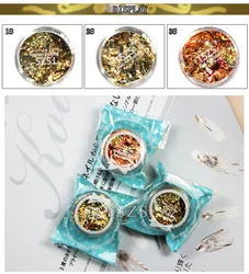 TSZS Wholesale Gold Silver Nailfoil 3D Irregular Aluminum Foil Paper For Acrylic Nail DIY Manicure Nail Art Decoration Jewelry