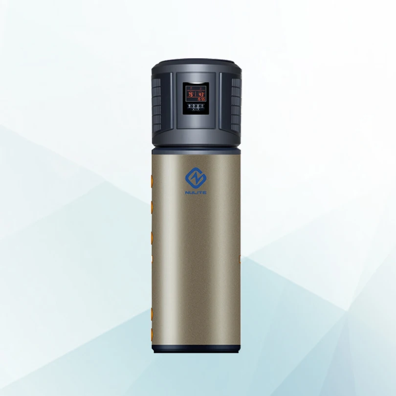 7kw dc inverter air water heat pump with solar 200L water tank shower hot water