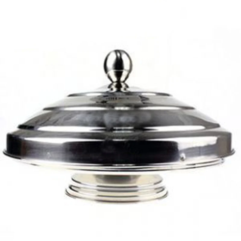 Magic Skill Stainless Steel Brazier Silver Double-Layer Brazier Becomes Dove Pot Professional Magic Show Toy Stage Prop Set