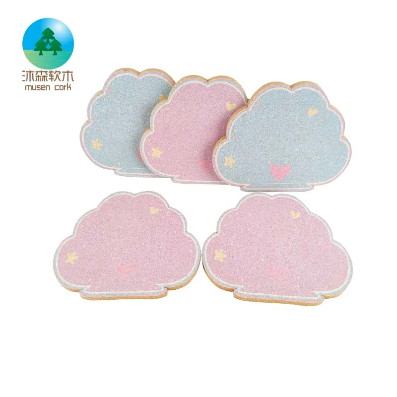 Unique design custom shape decorative cork board Cork Board Sheets