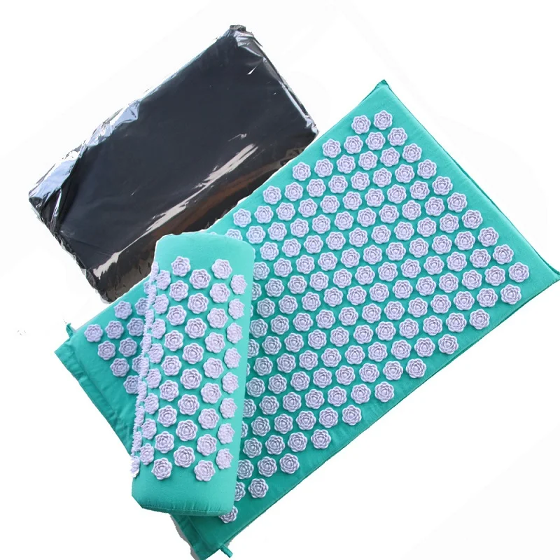 Manufacturer TPE Pain Relief Home Fitness Gym Massage Pad Acupressure Sports Yoga Mat Bag