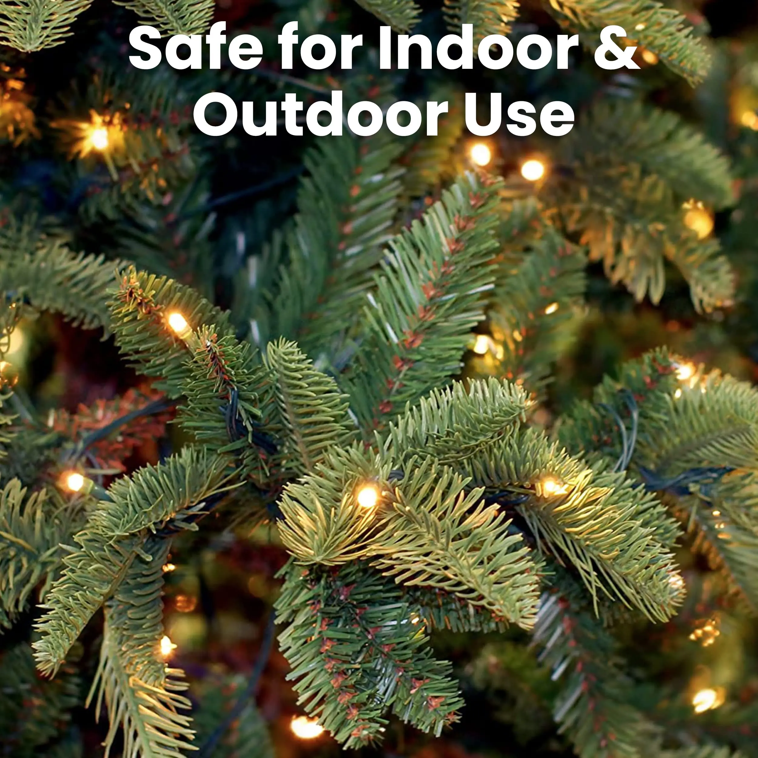 Amazon Hot Sell 100 Led 5.5m Pvc Rubber Led String Lights  For Christmas Xmas Tree Wedding Party Decorations Holiday Outdoor