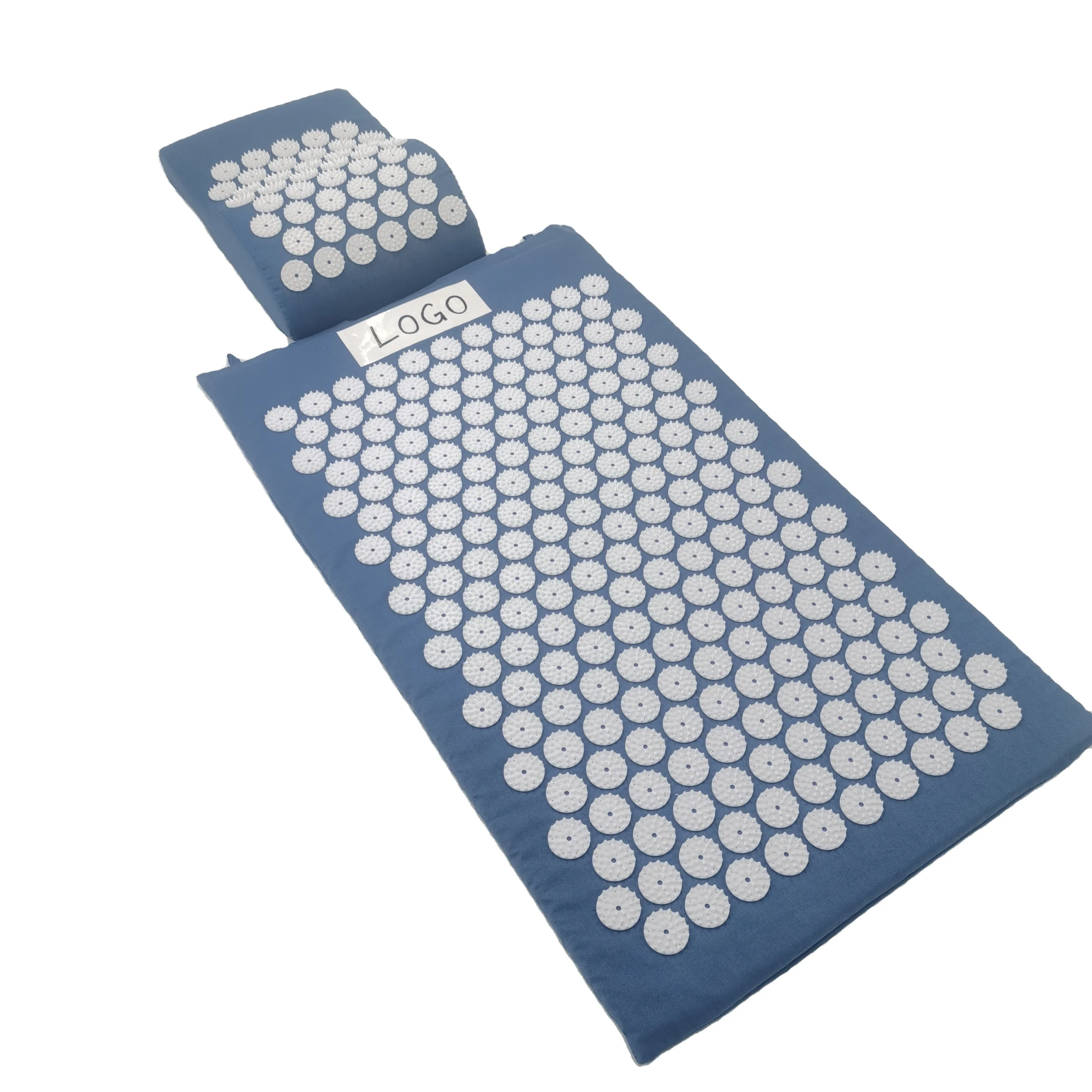 Yoga mat design Custom Stress Relief Acupressure Heath Mat and Pillow Set Acupuncture Cushion China Body Healthcare Massage