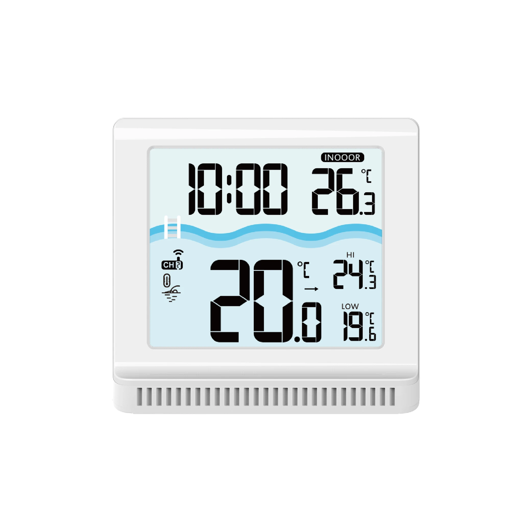 Беспроводной термометр для бассейна плавающий легко читаемый удаленный открытого и крытого спа