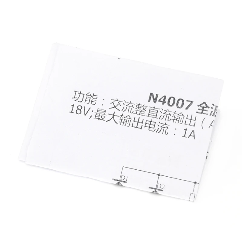 1N4007 Diy Kit IN4007 Bridge Rectifier AC DC Converter Full Wave Rectifier PCB Board KIT Parts Electronic Suite