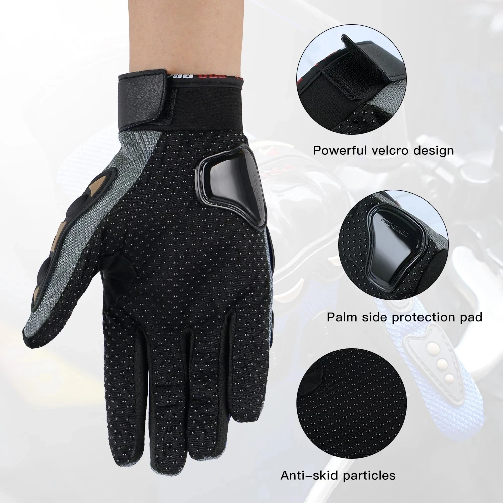 Hot Sale Touch Screen Bike Outdoor Sports Protective Racing Gloves for Men Women  Full Finger  Motorcycle Gloves